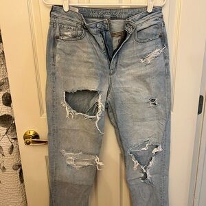 American Eagle Distressed Light Blue Jeans